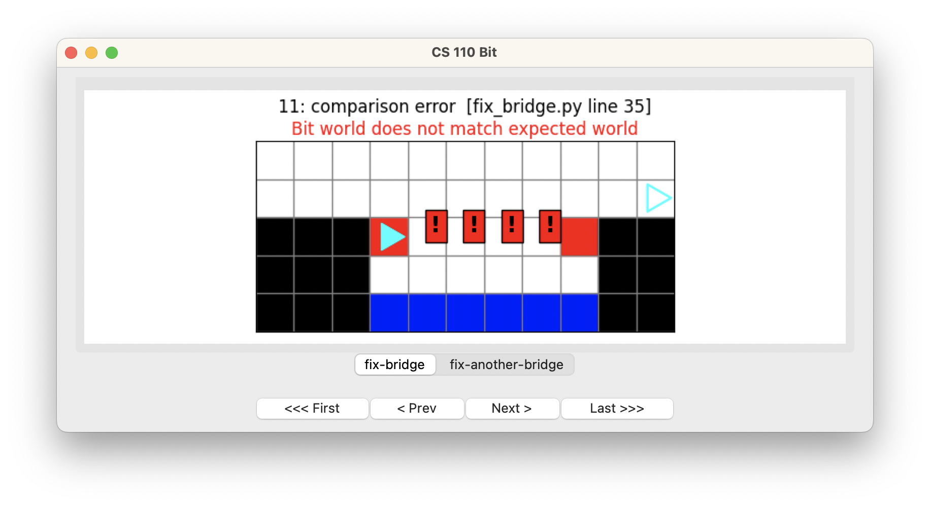 Bit has moved onto the bridge